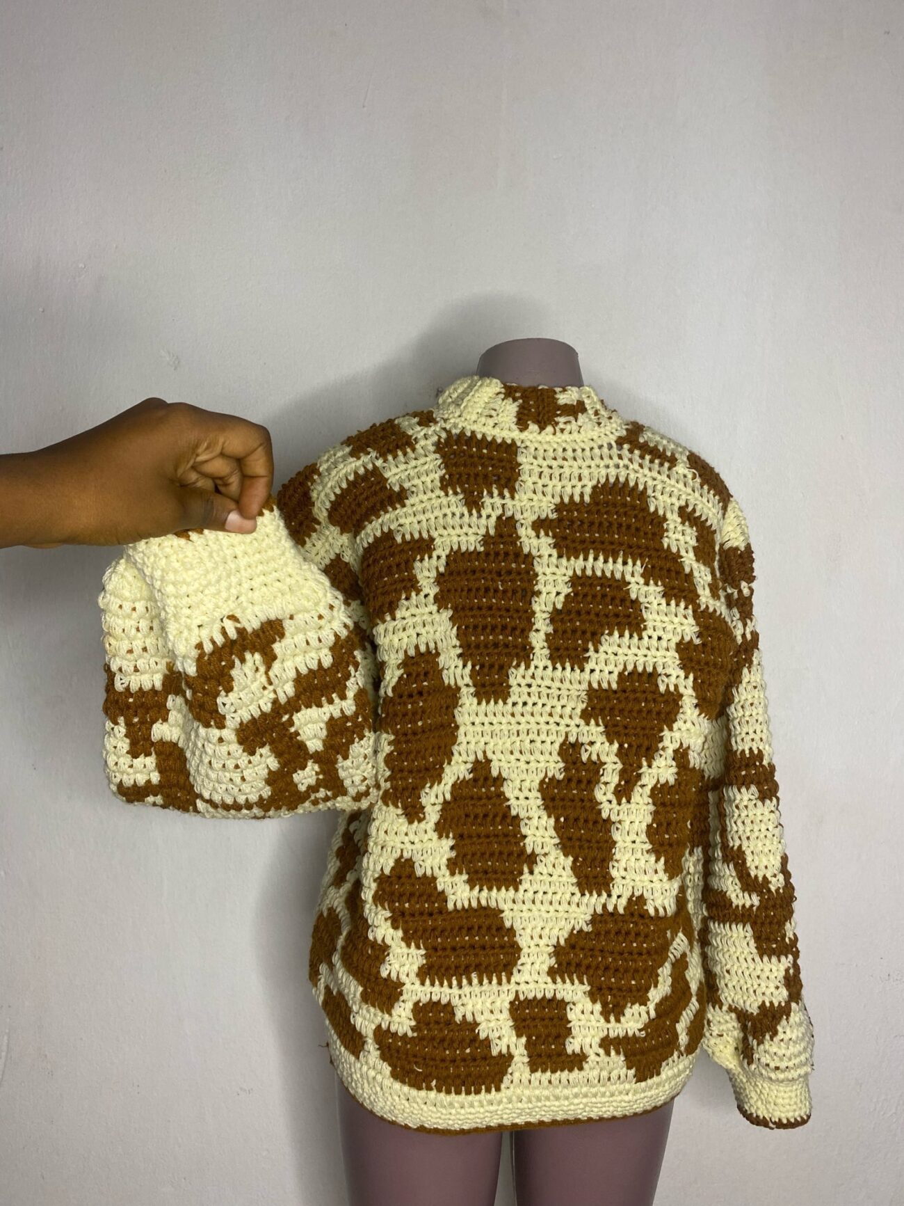 Two toned Tapestry sweater - Image 2