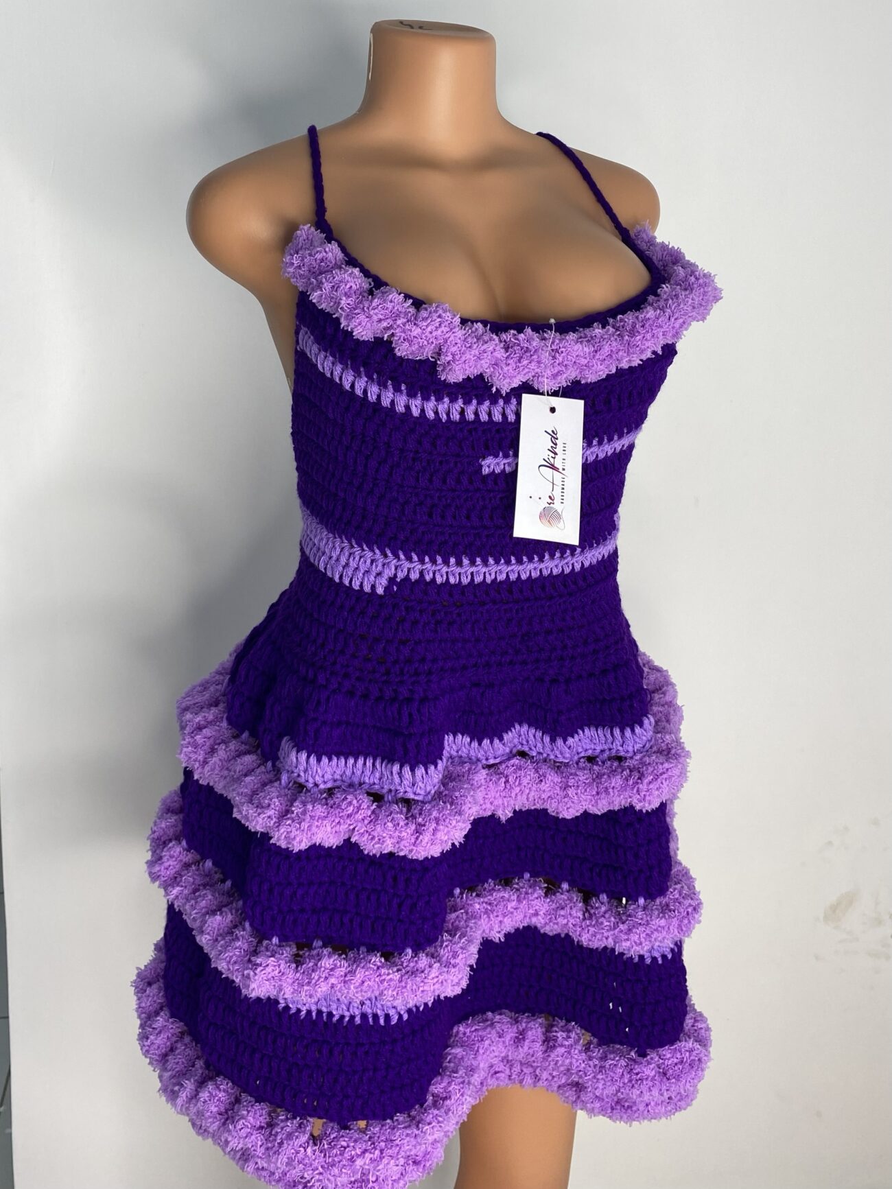 Flamingo Mini Dress- Purple - Image 2
